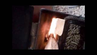 Testing! my Rocket stove barrel  ''wood pellet  burner'' part 2