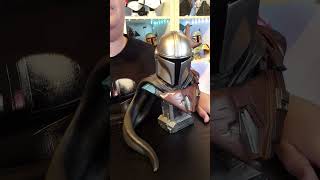 Preview of my Mandalorian L3D half-scale bust review #starwars #collection #mandalorian #gentlegiant