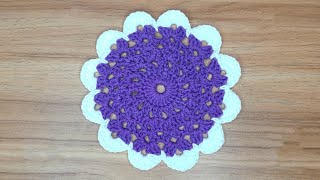 Crochet Coaster | Crochet Coasters | Crochet Placemat | Crochet Placemats | Rose Crochet & Craft