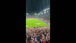 GEORGIA PLAYERS THANKING THEIR FANS AFTER THEY LOST A MATCH AGAINST SPAIN. #euro2024 || #georgia