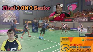 Badminton Viral.. ‼️ 3 ON 3 Badminton Legend Indonesia || Trikus Team 🆚 Bambang Team