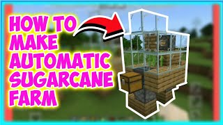 How to build an automatic sugarcane farm in Minecraft (MCPE/XBOX/NITENDO/PS)