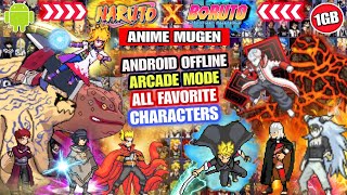 BEST‼️ NARUTO X BORUTO STORM MUGEN TCEAM (ALL FAVORITE CHARACTERS) Anime War Mugen Android