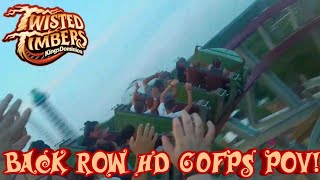 Twisted Timbers Back Row HD 60fps Pivothead POV 2018 | Kings Dominion