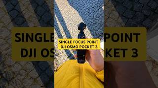 Single focus point in Dji osmo pocket 3, take control over your footage #dji #osmopocket #vlogvideo