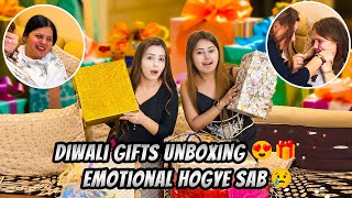 Diwali Gifts Unboxing ❤🎁 Emotional Hogye Sab 😢| Sneha Sachdeva