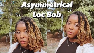 Asymmetrical Loc Bob Tutorial + Locs Care Routine