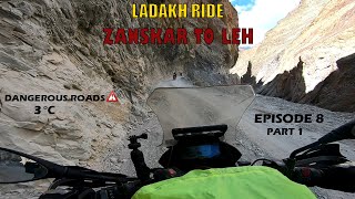 LADAKH RIDE || EPISODE 8 || ZANSKAR TO LEH - PART 1 || BMW G 310GS || RAHUL G MALAGHAN