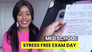 STRESS FREE MORNING ON EXAM DAY - MEDICAL SCHOOL VLOG