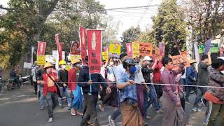 17february 2021 mandalay protest myanmar