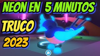 TRUCO: COMO HACER MASCOTA NEON en 5 MINUTOS Adopt Me Roblox