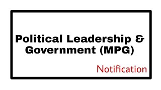 Political Leadership & Government MPG || MIT School of Government