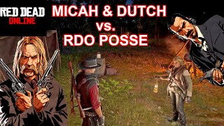 Posse Fights Dutch and Micah in Red Dead Online Modding Fun RDR2