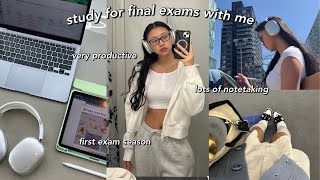 STUDY VLOG | VERY productive finals week in my life | lots of studying, finals week vlog & more