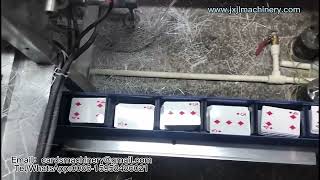 PK108-110 Fully-automatic Playing Cards Slitting And Cello Wrapping Production Line