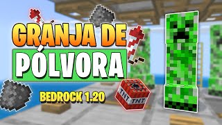 GRANJA DE CREEPERS para MINECRAFT BEDROCK 1.20 ✅