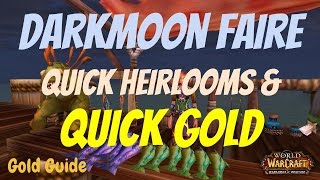 WoW 6.2 Darkmoon Faire - Fast 100 Prize Tickets - Heirloom and Gold Farming Guide, WoD 6.2