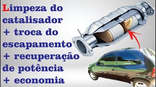 Corsa Wind | Limpeza do catalisador e troca do escapamento | Recupere a potência | Canal do Leandro