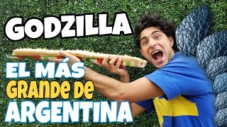 Probando GODZILLA: El PANCHO más GRANDE de Argentina. Hermano de ANACONDA. Dónde lo venden?Es rico?