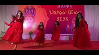 HAPPY DURGA UTSAV 2023 DANCE by MARATHA QUEENS ( V. V NAGAR TOWNSHIP JSW TORANGALLU)