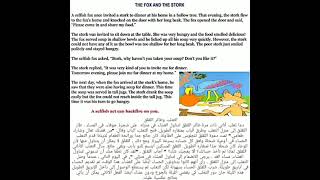 learn English with stories#The fox and the stork