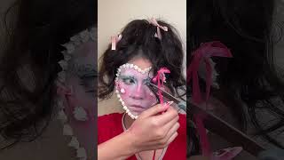 marie antoinette valentine’s day cake face makeup tutorial #makeuptutorial #valentinesdaymakeuplook