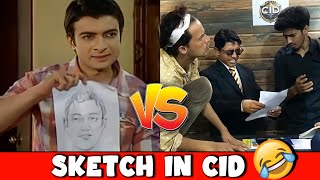 SKETCH IN CID | R2H VS CID . FUNNY COMPARISON.