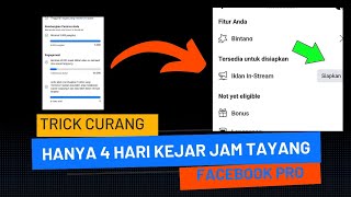 CARA KEJAR JAM TAYANG FB PRO | TIPS DAN TRICK LOLOS MONETISASI FACEBOOK