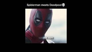 Spiderman meets Deadpool#deadpool3#shorts#deadpoolandwolverinemovie