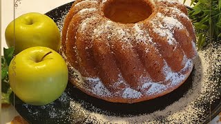 بتفاحتين فقط🍎حضري اطيب كيك يومي ناجح واهم شىء اقتصادي لذيذ وسريع تحضير  TORTA DI MELE FRULLATE