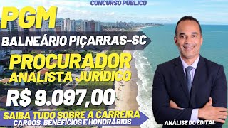 Procurador PGM Balneário Piçarras-SC. Saiu edital com uma inicial de R$