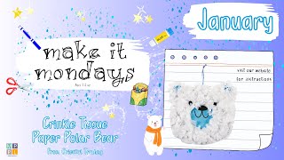 Crinkle Tissue Paper Polar Bear