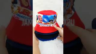 Spiderman hat Boboiboy cap topi budak umur 6-12tahun lelaki merah biru red blue hadiah present