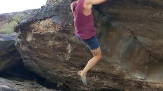 V5 Walk the Line, South Mountain Bouldering