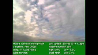 NorthTurtonWeather video file for 13/02/2010