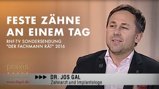 RNF-TV Sondersendung "Der Fachmann rät" 2016 - SOFORT FESTE ZÄHNE AN EINEM TAG!