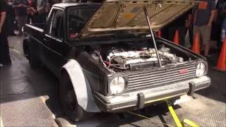 Turbocharged VR6 Rabbit PIckup Dyno - Sloppy Mechanics Fall Dyno Day 2016