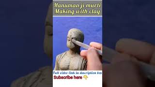 Bajrangbali murti making with clay | #shorts