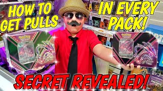 SECRET REVEALED! HOW TO GET PULLS FROM EVERY BOOSTER PACK!! Opening New Pokemon Cards Tins!