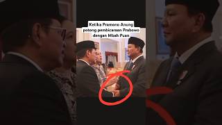 Detik-detik Prabowo geplak tangan Pramono Anung