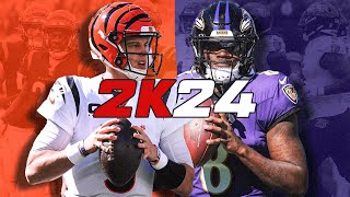 NFL 2K24 | Cincinnati Bengals at Baltimore Ravens 🏈 | Week 10 | NFL 2K5 | PCSX2 | CPU v CPU