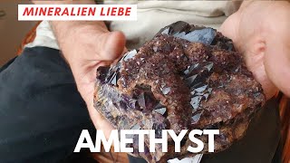 Violetter Amethyst - Aus Mineralien Sammlung