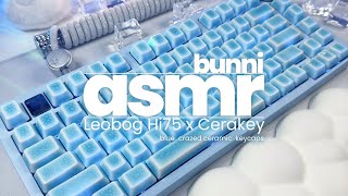 Icy ASMR | Hi75 x Cerakey Blue Crazed Ceramic Keycaps #soundtest