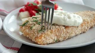 Crispy Baked Salmon with Homemade Tartar Sauce