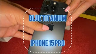 iPhone 15 Pro Blue Titanium Unboxing, Setup, First Impressions with JETech Silicone Case