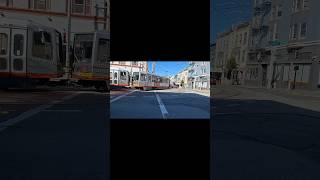 SF Muni Metro: 2 Car Breda LRV on N Judah at Judah & 9th Ave