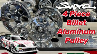 PHR 4 Piece Billet Aluminum Pulley - 2JZ Castrol Supra Build