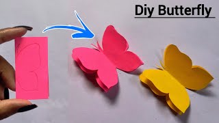 How To Make Paper Butterfly Very Easy l Butterfly Making With Paper l Diy Craft