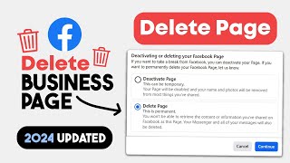 How to DELETE Business Page on Facebook 2024 | Close Business Page