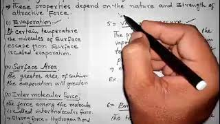 Define physical properties of liquid class 11 chemistry chapter 5